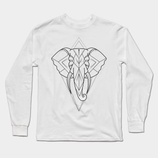 Geometric Elephant Long Sleeve T-Shirt